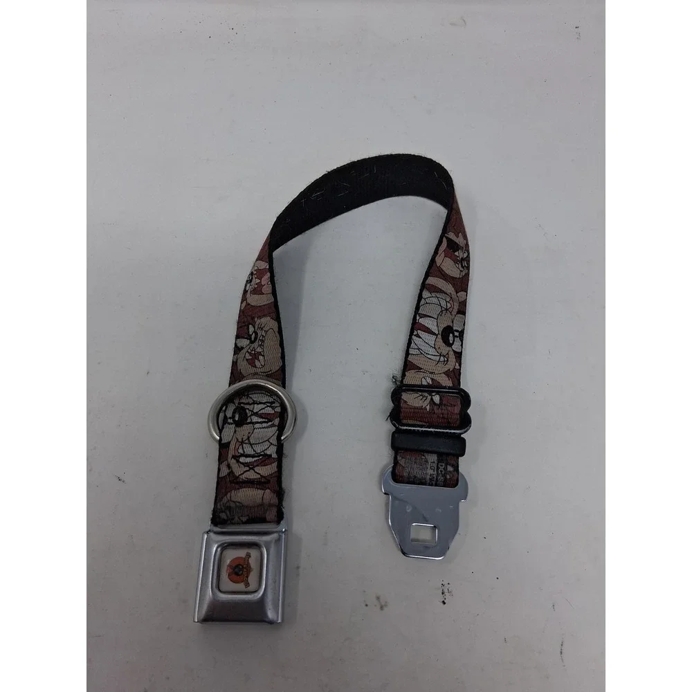 Buckle Dog Car Seatbelt Collar Taz Looney Tunes Adjustable Made in USA. I